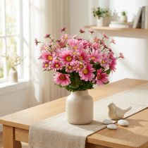 Product Artificial daisies bouquet of artificial flowers pink 44cm