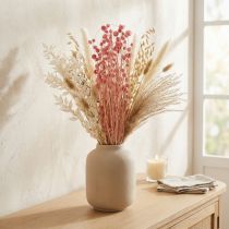 Product Strawberry Thistle Dried Flowers in Dusty Pink, 50-60cm, 100g