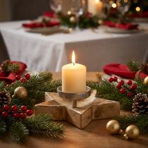 Product Candlestick, table decoration Christmas, candlestick star H7cm Ø20cm/6.5cm