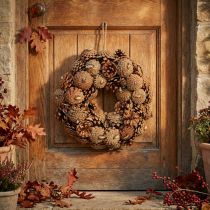 Product Pine cone wreath door wreath natural Ø30cm
