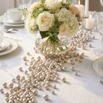 Product Brilliant decorative pearls 4mm - 8mm Champagne 1l