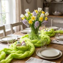 Product Wool cord wool wick felt cord green wool lime 5cm 10m