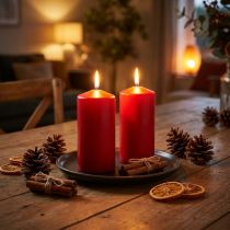 Product Pillar candle 150/80 red 6pcs