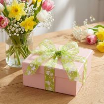 Product Organza ribbon butterflies green gift ribbon 25mm 20m