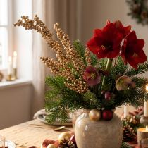 Product Berry branch with golden berries Christmas branch 70cm