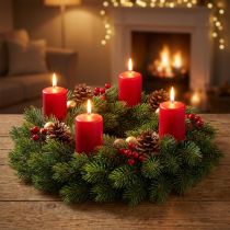 Product Artificial spruce branch decoration set, 24 pieces for indoor &amp; outdoor use, table decorations &amp; Christmas wreaths, flexible floral wire, green-brown