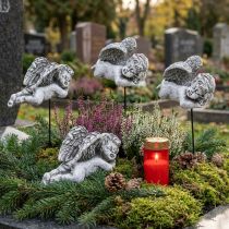 Product Grave decoration decorative plug angel grave angel on stick 6cm 4 pcs