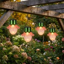 Product Solar Flower LED Hanging Solar Light Ø11.5cm 4pcs