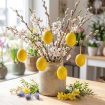 Product Easter Eggs Yellow Blown Out Eggs Chicken Egg 5.5cm 10 Pcs