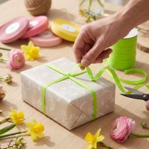 Product Cotton Curling Ribbon Green 10mm x 100m Sustainable Gift Wrap