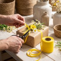 Product Yellow Cotton Curling Ribbon 10mm x 100m for Gift Wrapping