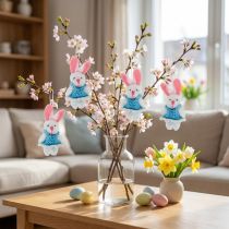 Product Pendant Bunny 5,5cm Blue 9pcs