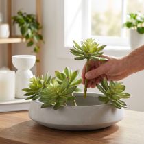 Product Artificial Succulents Artificial Plants Green Ø10cm 4 pcs
