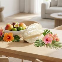 Product Star fruit decorative ceramic 14cm carambola fruit sculpture