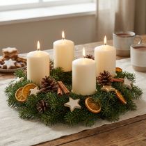 Product Pillar candle 130/100 cream 4 pcs