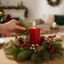 Product Pillar candle 120/60 old red 16 pcs