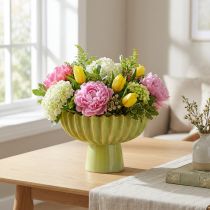 Product Ceramic bowl, elegant design for stylish table decoration and home accessory, 21cm