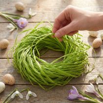 Product Decorative Bast for Crafting Natural Bast Raffia Apple Green 200g
