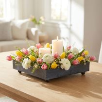 Product Decorative tray metal black grey washed 15×15cm 2pcs