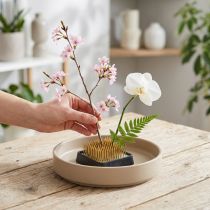 Product Kenzan Square Flower Hedgehog Brass 40×40mm