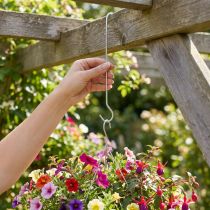 Product Metal hook, double hook silver XL L40cm 5pcs
