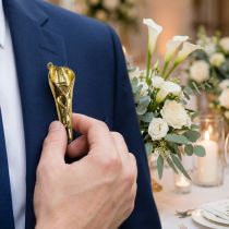 Product Wedding pin with magnet gold 5cm