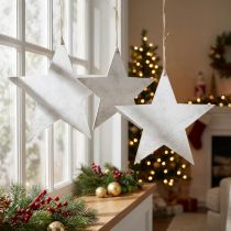 Product Christmas decoration star for hanging 30cm 3 pieces