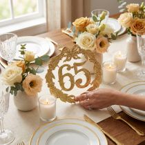 Product Anniversary number 65 in gold
