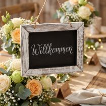 Product Chalkboard for hanging vintage black and white 24.5×20cm 2pcs