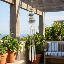 Product Wind chime with pebbles Summer decor for hanging H50cm