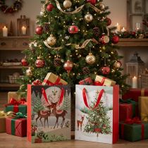 Product Gift bags Christmas gift bag deer 24×18cm 2pcs