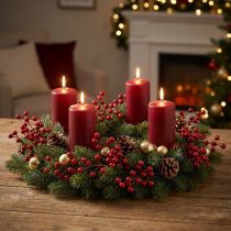 Product Berry Branch Artificial Red Berries Branch Decoration L50cm 2pcs