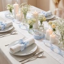 Product Ribbon for Communion, Confirmation, and Baptism - Light Blue, 25mm, 20m