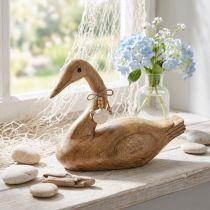 Product Deco duck wooden duck deco mango wood 29x8.5x21.5cm