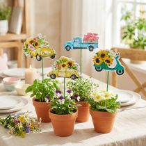 Product Garden stake car, gift decoration driving license L24/24.5cm 16 pcs