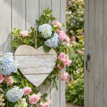 Product Heart made of wood, decorative heart for hanging, heart deco white 20cm