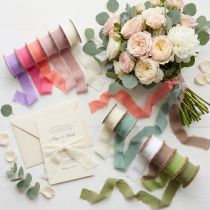 Product Chiffon ribbon fabric ribbon 40mm 15m Various colors
