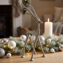 Product Reindeer figurine Metal figurine deer Grey clay optics H35cm