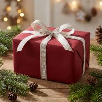 Product Christmas ribbon Merry Christmas Ribbon Beige 15mm 20m