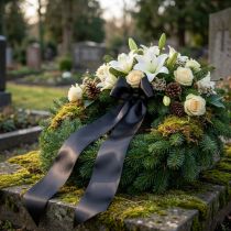 Product Gift ribbon black mourning ribbon decorative ribbon 40mm 50m