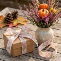 Product Gift ribbon ribbon autumn heather fabric ribbon 25mm 20m