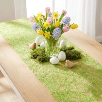 Product Deco fleece Sizoweb table runner apple green 30cm 5m