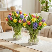 Product Flowerpot Glass Clear Conical Ø12cm H12.5cm 2pcs
