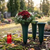 Product Grave Vase Dark Green 36cm 5pcs