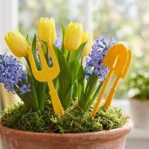 Product Felt garden tool yellow, shovel and garden rake 6pcs
