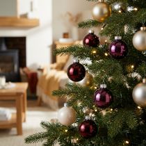Product Christmas balls glass berry mix tree balls Ø4cm 24 pcs