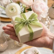 Product Velvet Ribbon on Roll for Gift Wrapping 20mm x 10m Sage Green
