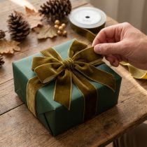 Product Brown Velvet Ribbon 20mm x 10m for Gift Wrapping and Decorations