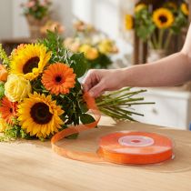 Product Organza ribbon gift ribbon orange ribbon selvedge 6mm 50m