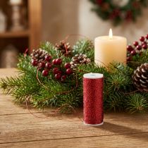 Product Bouillon effect wire red Ø0.30mm 100g 140m - Ideal decoration for Christmas &amp; crafts